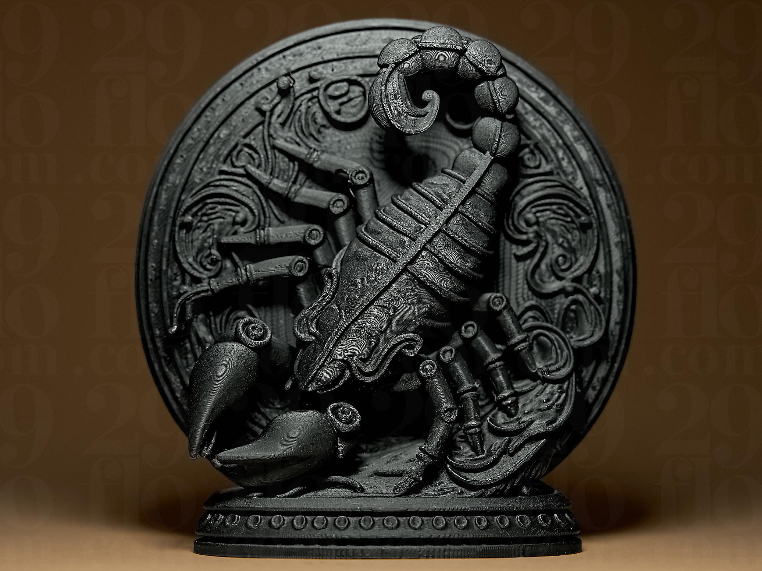 Scorpio The Scorpion Zodiac Statue | Skorpion Figur Skulptur | Ornamental Dark Art | Sternzeichen Fehn-factory.de