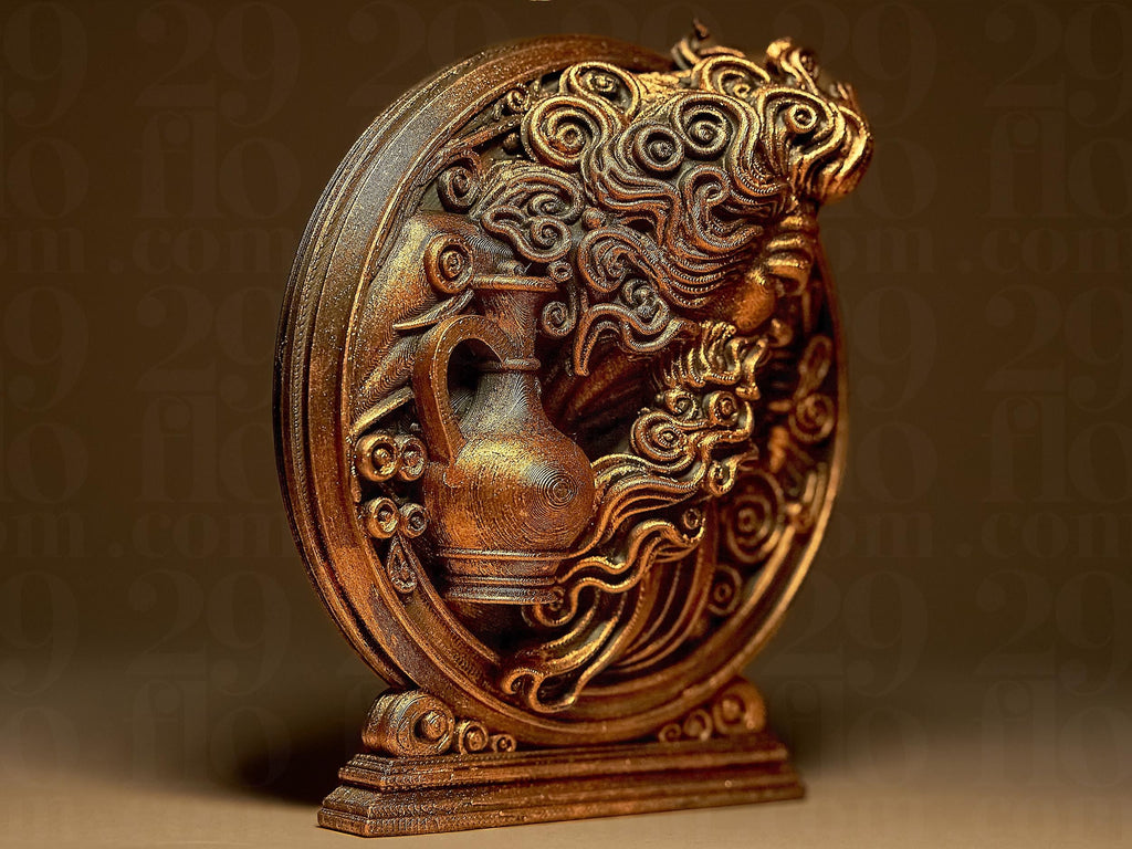 Aquarius The Water Bearer Zodiac Statue | Wassermann Figur Skulptur | Ornamental Dark Art | Sternzeichen Fehn-factory.de