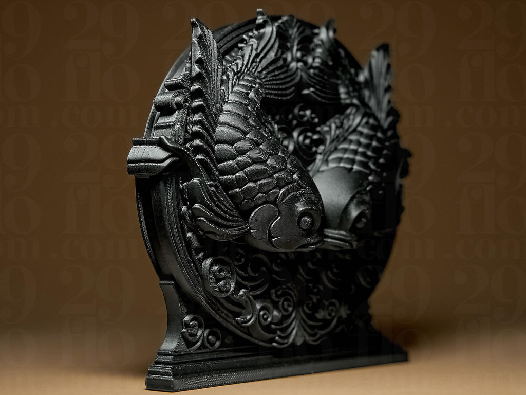 Pisces The Fish Zodiac Statue | Fische Figur Skulptur | Ornamental Dark Art | Sternzeichen Fehn-factory.de
