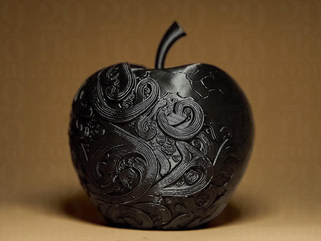 Designers Apple Statue | Apfel Figur Ornamental | Gothic Deko Skulptur | Dark Art Fehn-factory.de
