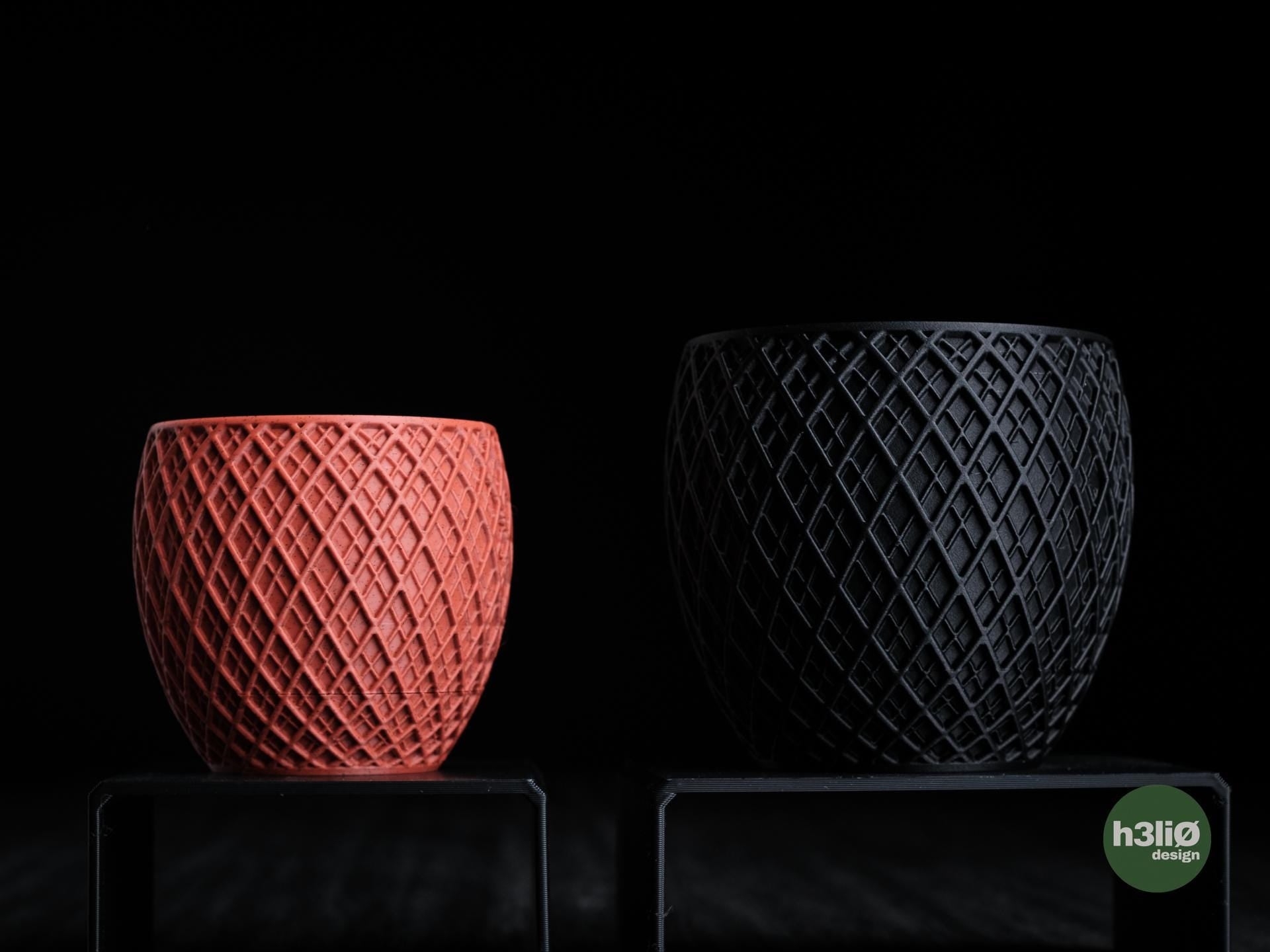 Spektrum Planter | Moderner 3D Druck Blumentopf | Minimalistischer Übertopf | Design Deko