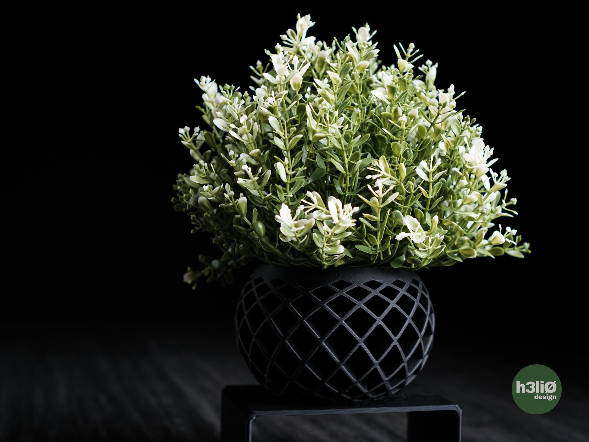 evolve planter | Moderner 3D Druck Blumentopf | Geometrischer Übertopf | Design Deko