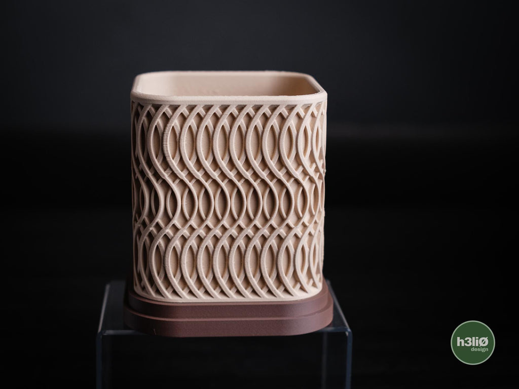 glowtide planter | Moderner 3D Druck Blumentopf | Eleganter Übertopf | Design Deko