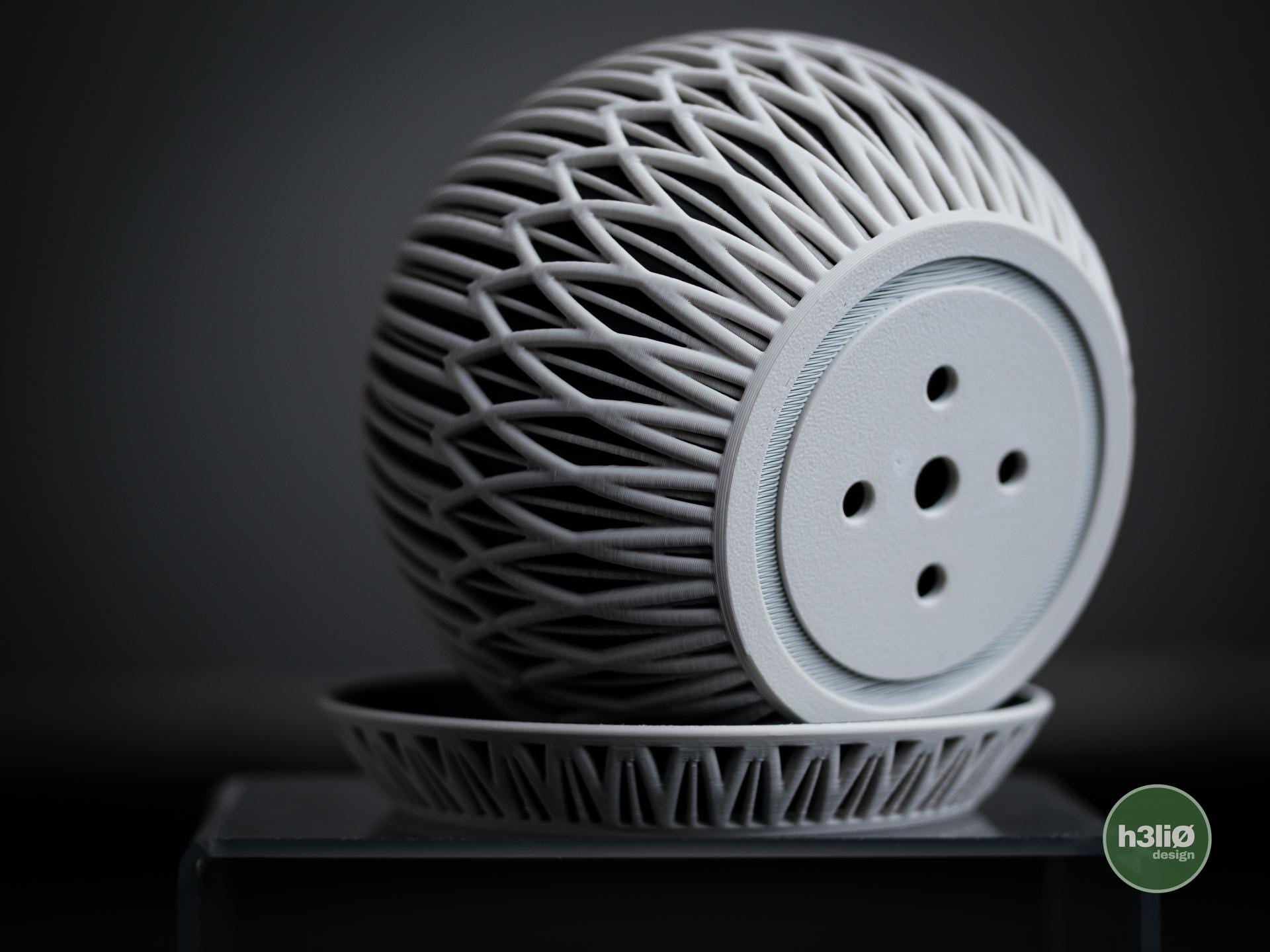zyra planter | Moderner 3D Druck Blumentopf | Art Deco Übertopf | Design Deko Topf