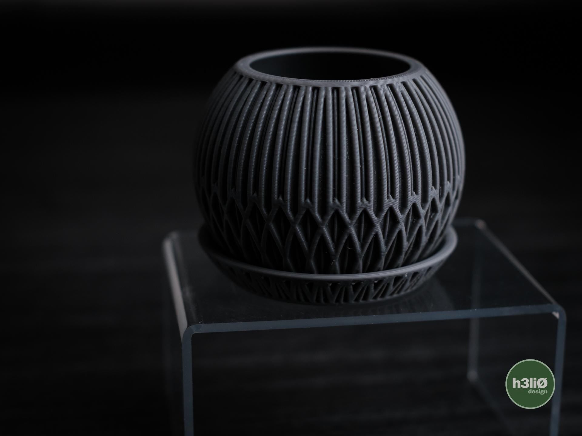 zyra planter | Moderner 3D Druck Blumentopf | Art Deco Übertopf | Design Deko Topf
