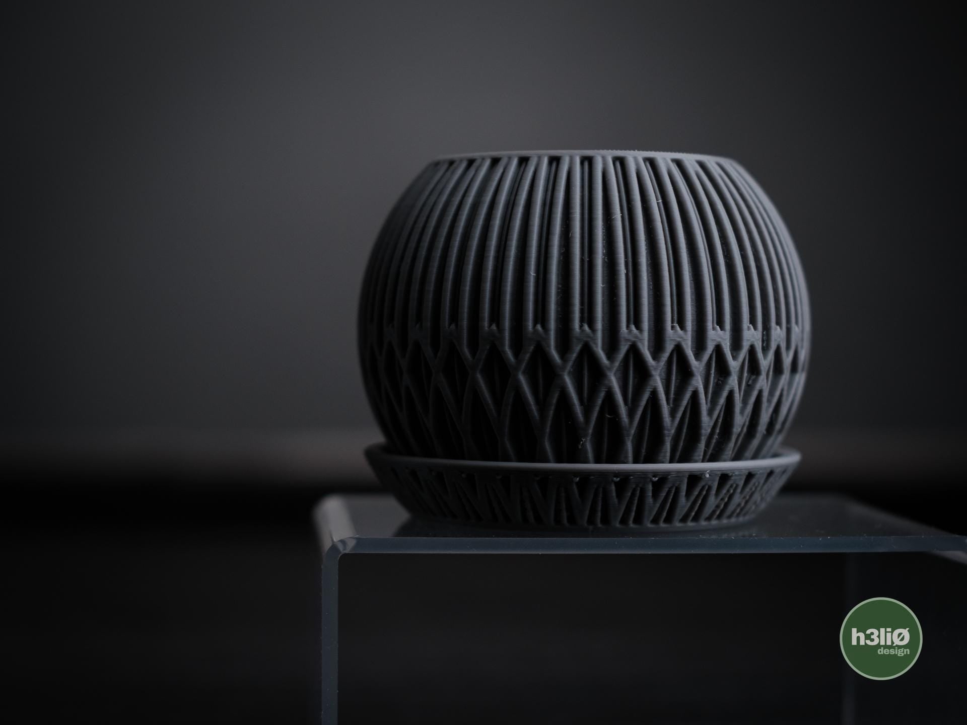 zyra planter | Moderner 3D Druck Blumentopf | Art Deco Übertopf | Design Deko Topf