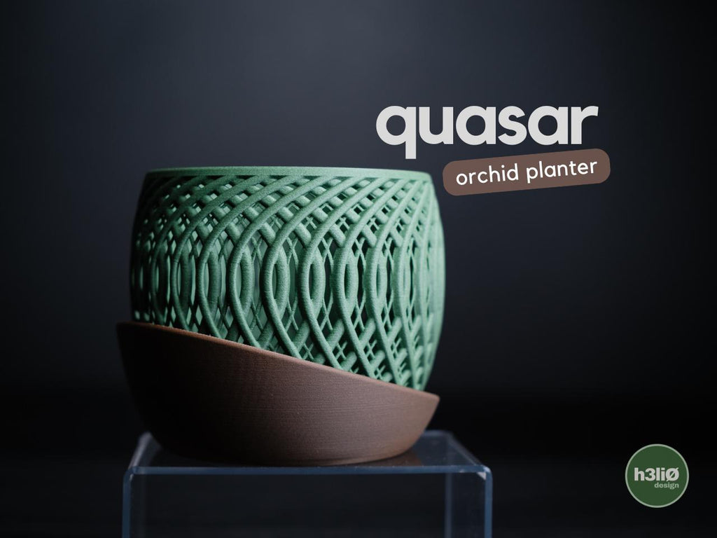Quasar Orchid Planter | Moderner 3D Druck Orchideentopf | Übertopf Design Deko