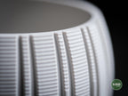 Layered Planter | Moderner 3D Druck Blumentopf | Gerillter Übertopf | Design Deko Topf