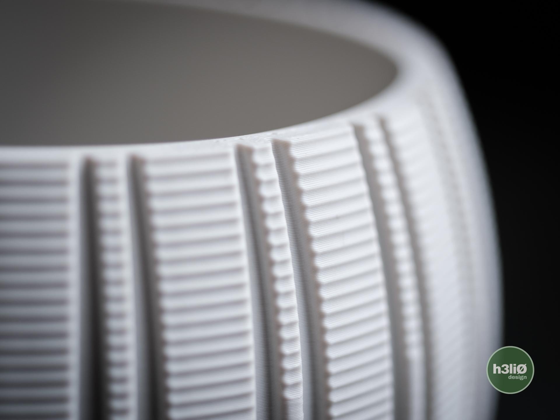 Layered Planter | Moderner 3D Druck Blumentopf | Gerillter Übertopf | Design Deko Topf