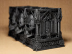 Gothic Skull Organizer – Schädel Stiftehalter & Schreibtisch Organizer im düsteren Kathedralen-Design Fehn-factory.de