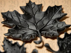 Ahornblatt Schalen – Set aus 3 Deko-Schalen im Kupfer-Schwarz oder Schwarz Matt | Herbstliche Tischdeko & Geschenkidee Fehn-factory.de