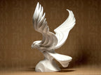 Elegante Adler Skulptur – Abstrakte Dekofigur mit Flügeln | Moderne Eagle Statue aus 3D-Druck | Symbol für Freiheit & Stärke Fehn-factory.de