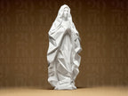Geometric Saint Mary Statue – Moderne Marienfigur | Polygonale Heilige Maria Statue | Zeitlose 3D-Kunst für Zuhause oder Andachtsraum Fehn-factory.de