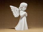 Angel Figurine | Weißer 3D-gedruckter Engel | Symbol für Schutz & Geborgenheit | 29Flo White Series | Stilvolle Dekofigur Fehn-factory.de