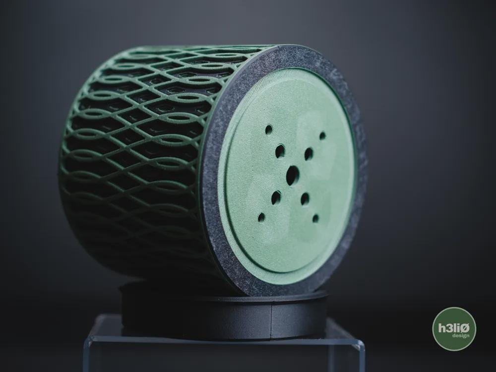 echelon planter | Moderner 3D Druck Blumentopf | Ornamental Übertopf | Design Deko Topf