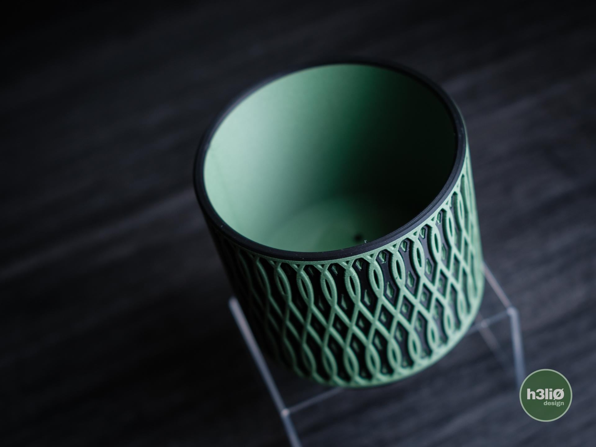 echelon planter | Moderner 3D Druck Blumentopf | Ornamental Übertopf | Design Deko Topf