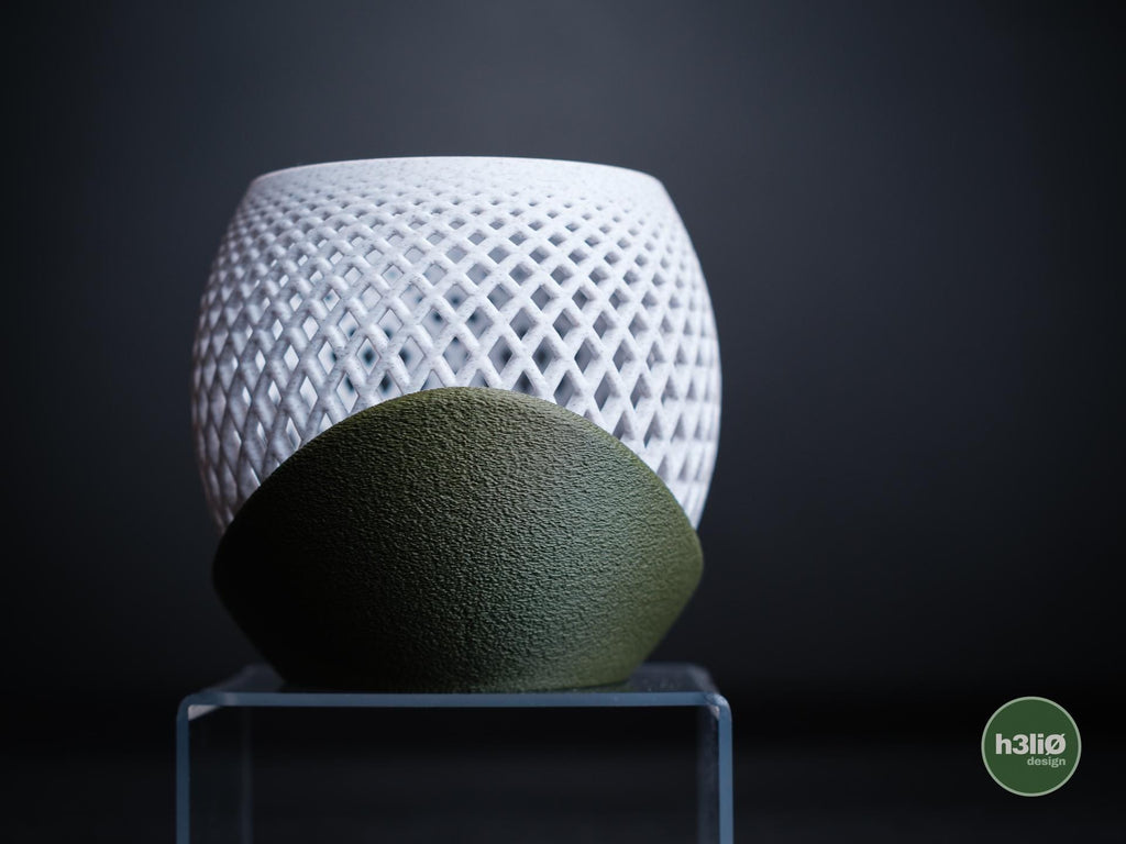 Polygon Orchid Planter | Moderner 3D Druck Orchideentopf | Geometrischer Übertopf | Design Deko