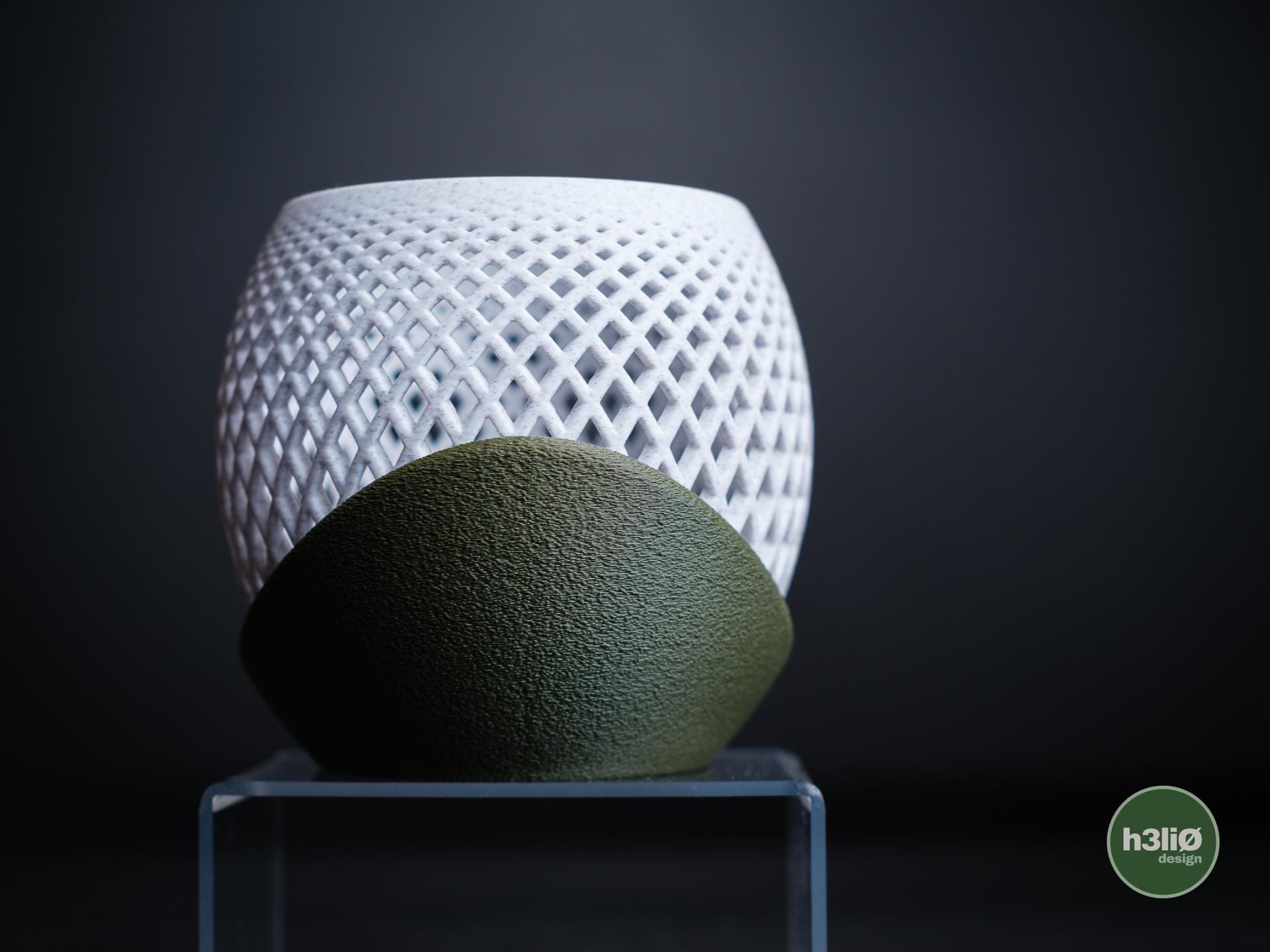 Polygon Orchid Planter | Moderner 3D Druck Orchideentopf | Geometrischer Übertopf | Design Deko