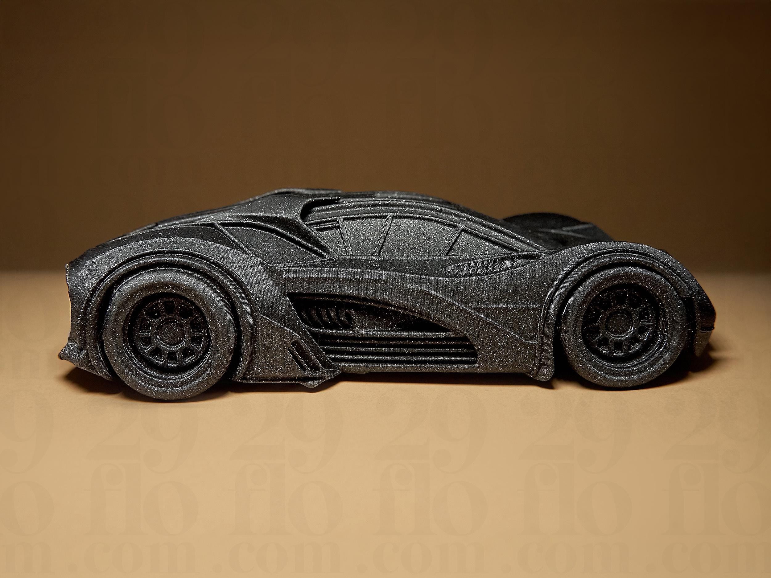 Hyper Car Concept Model | Schwarzes Design-Sammlermodell | 3D-gedrucktes Kunstobjekt mit futuristischer Form Fehn-factory.de