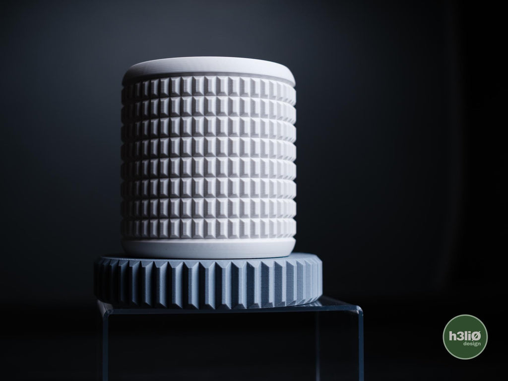 quartz planter | Moderner 3D Druck Blumentopf | Geometrischer Übertopf | Design Deko Topf