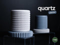 quartz planter | Moderner 3D Druck Blumentopf | Geometrischer Übertopf | Design Deko Topf