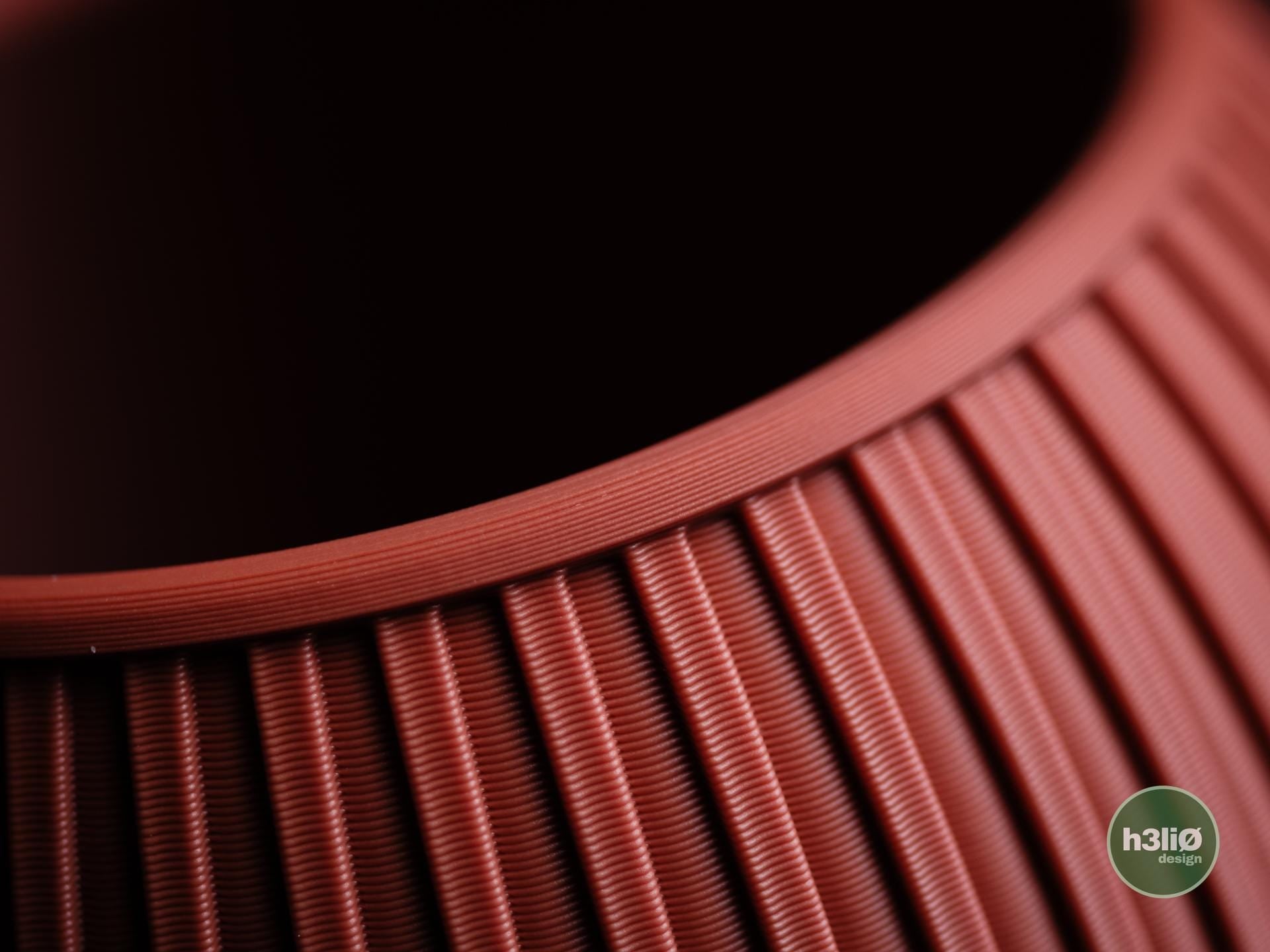 halo planter | Moderner 3D Druck Blumentopf | Gerillter Übertopf | Design Deko Topf