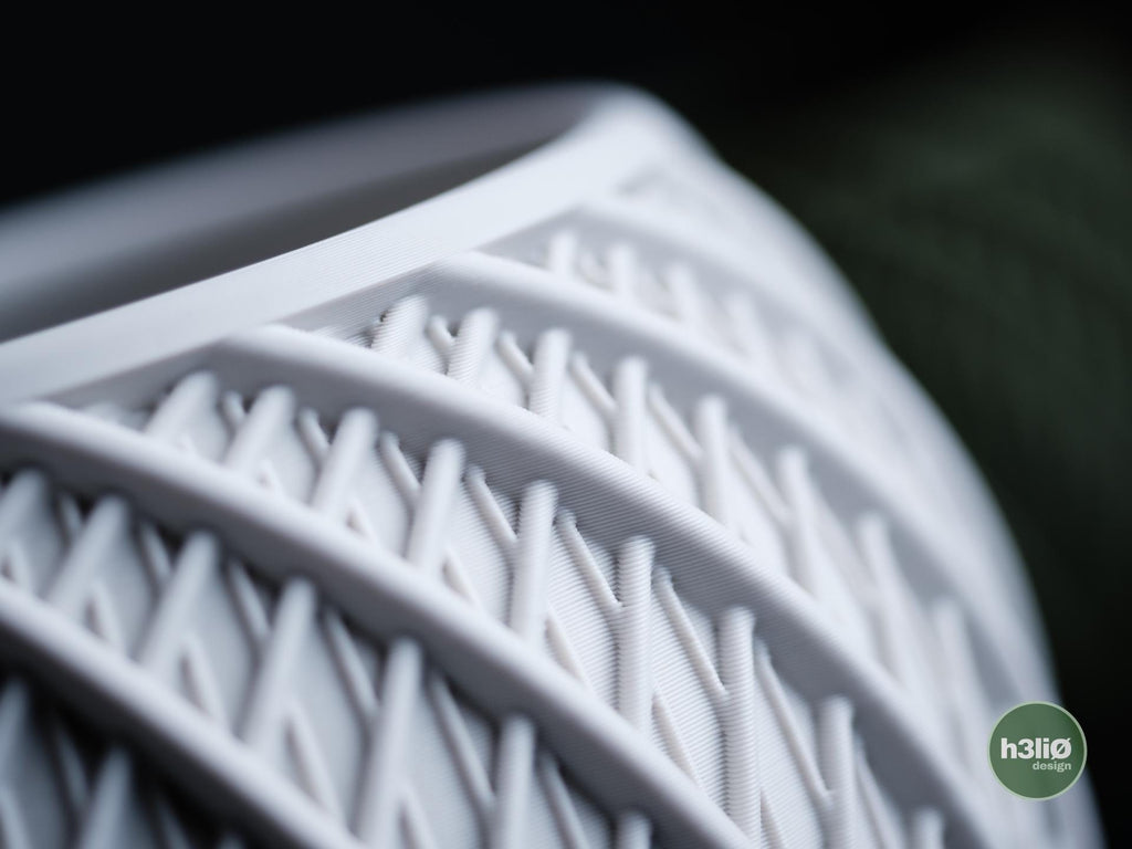 vortex planter | Moderner 3D Druck Blumentopf | Geometrischer Übertopf | Design Deko Topf