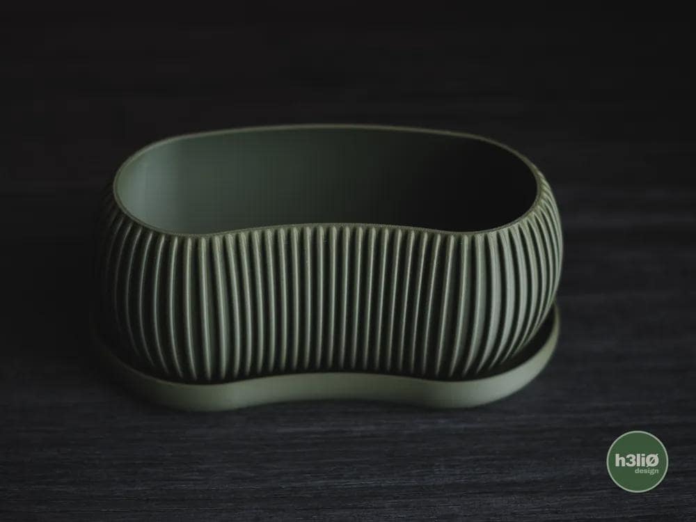 terra planter | Moderner 3D Druck Blumentopf | Langer Übertopf | Bonsai Topf Design Deko