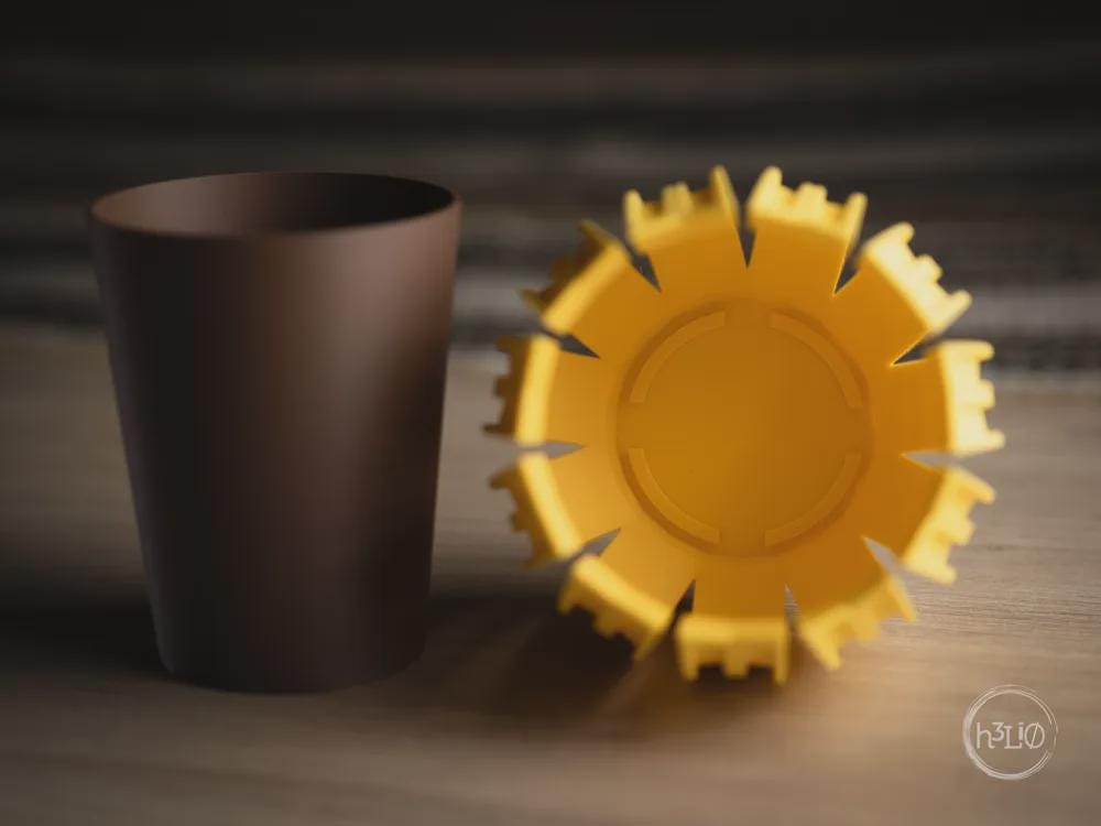 nova planter | Moderner 3D Druck Blumentopf | Minimalistischer Übertopf | Design Deko Topf