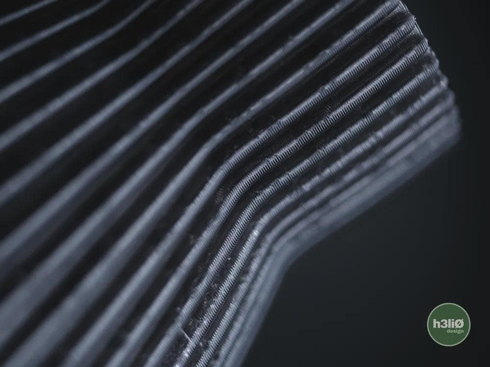 obscura vase | Moderne 3D Druck Vase | Gerillte Blumenvase | Design Deko | Dark Art