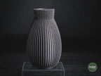 obscura vase | Moderne 3D Druck Vase | Gerillte Blumenvase | Design Deko | Dark Art