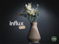 influx vase | Moderne 3D Druck Vase | Geometrische Blumenvase | Design Deko | Minimalistisch