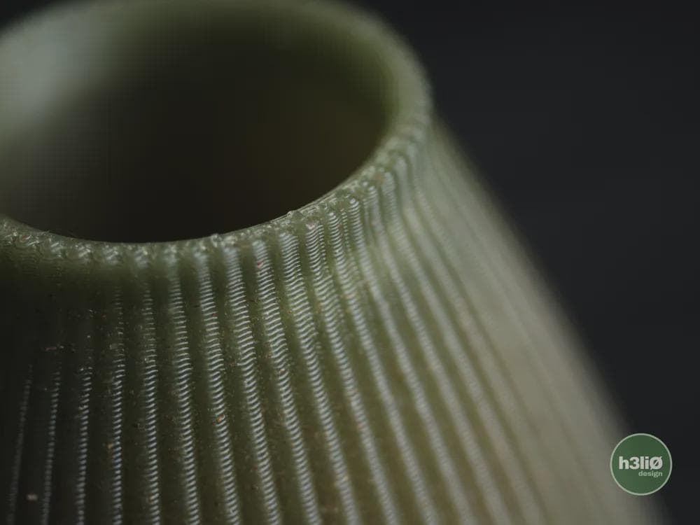 solstice vase | Moderne 3D Druck Vase | Gerillte Blumenvase | Design Deko | Minimalistisch