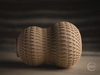 facet vase | Moderne 3D Druck Vase | Geometrische Blumenvase | Design Deko | Organisch