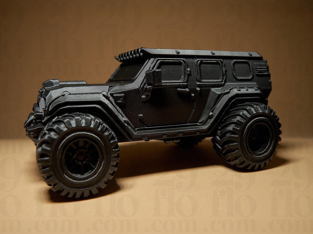 4x4 Off Road Car Model – Black Edition | Modernes Geländewagen-Designobjekt für Sammler und Dekoliebhaber Fehn-factory.de