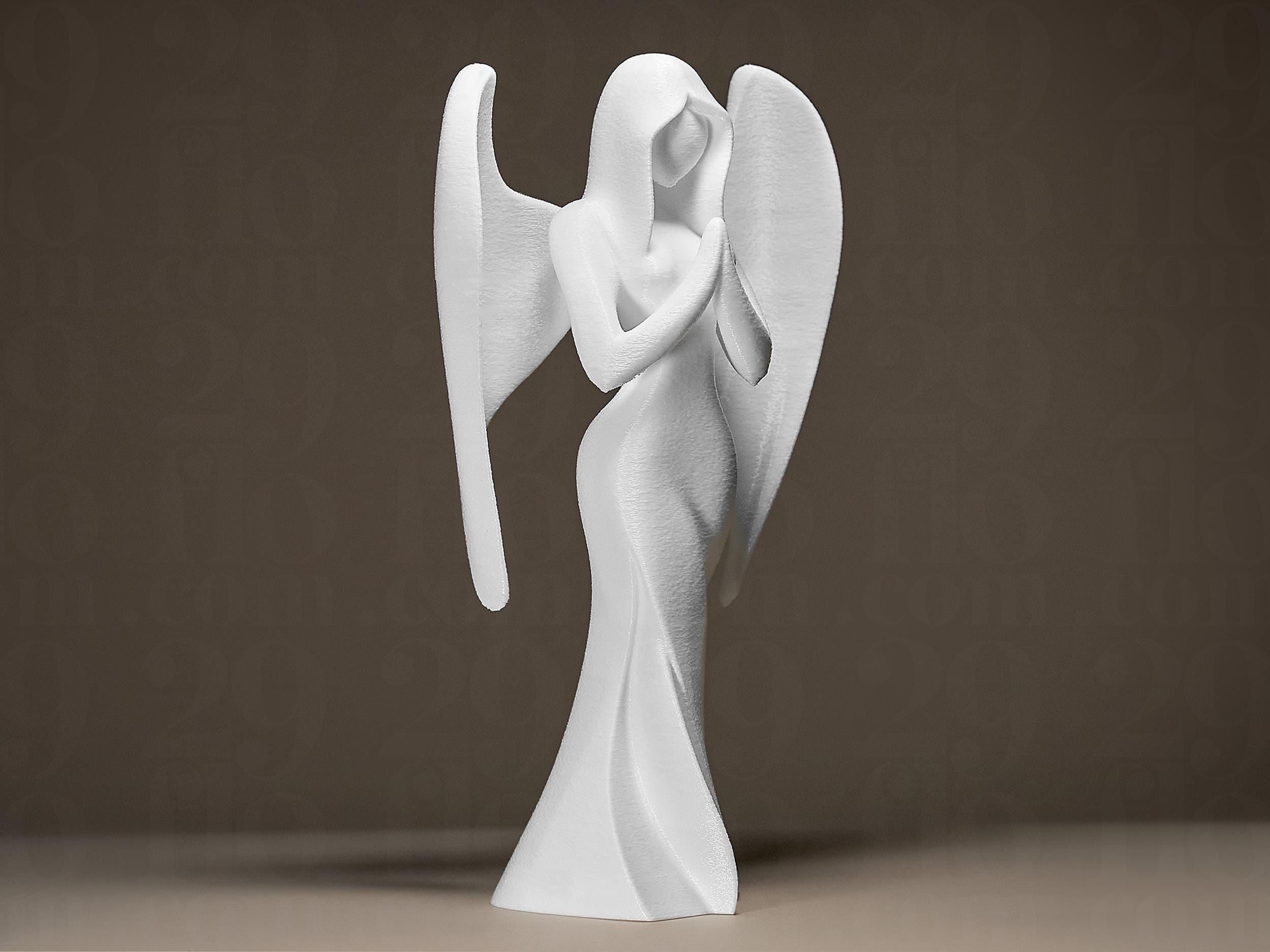 Angel Figurine | Moderne Engel Skulptur | Zeitloses Designobjekt als Symbol für Schutz & Frieden Fehn-factory.de