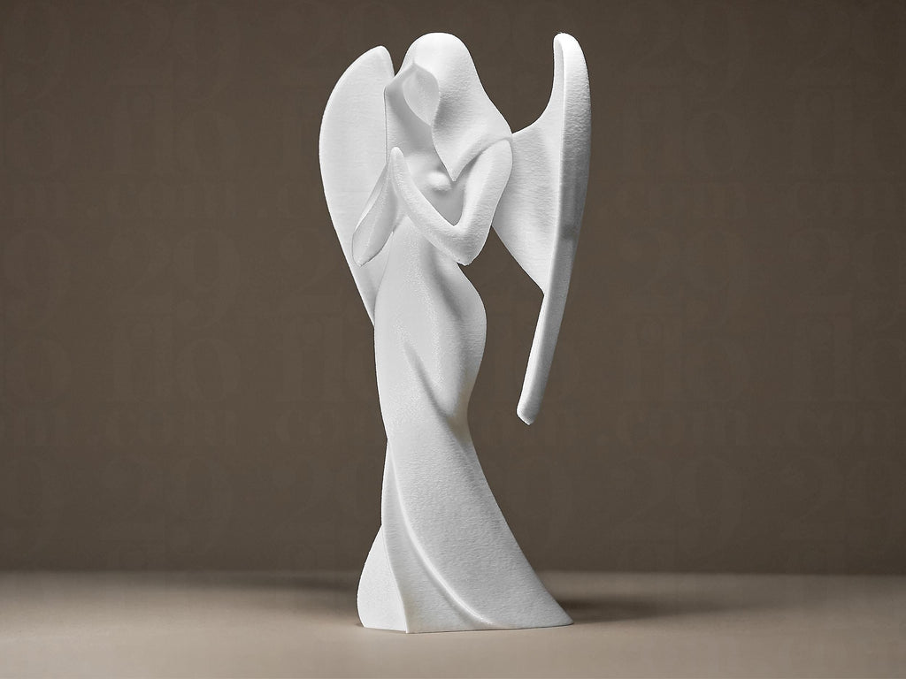 Angel Figurine | Moderne Engel Skulptur | Zeitloses Designobjekt als Symbol für Schutz & Frieden Fehn-factory.de