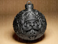 Santa Claus Weihnachtskugel | Ornamental Dark Art | Gothic Christbaumkugel | Deko Anhänger