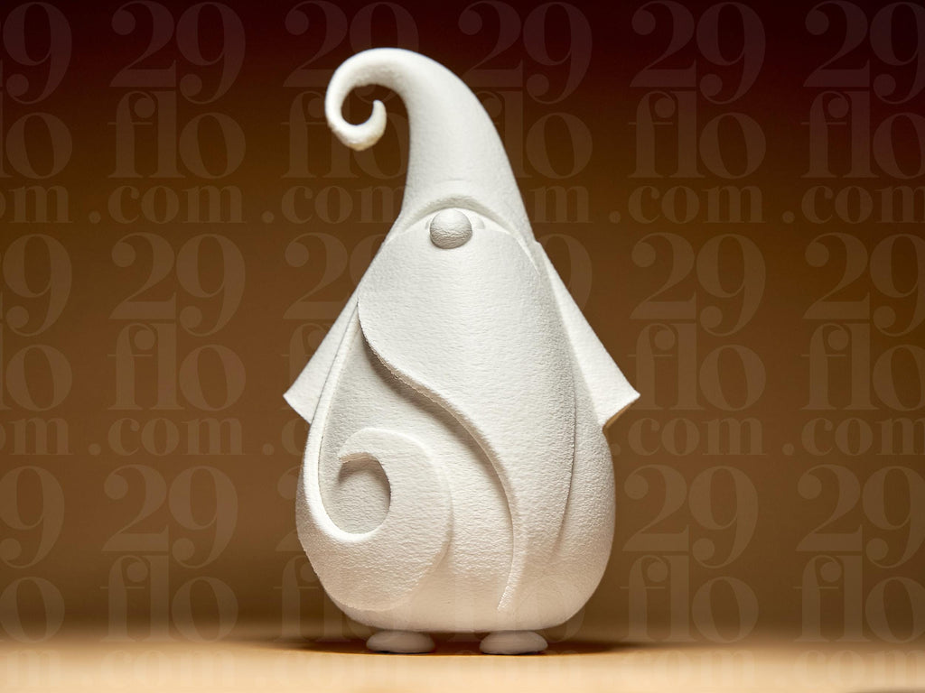 Modern Santa Claus #2 | Minimalistischer Wichtel Figur | Skandinavische Weihnachtsdeko Skulptur