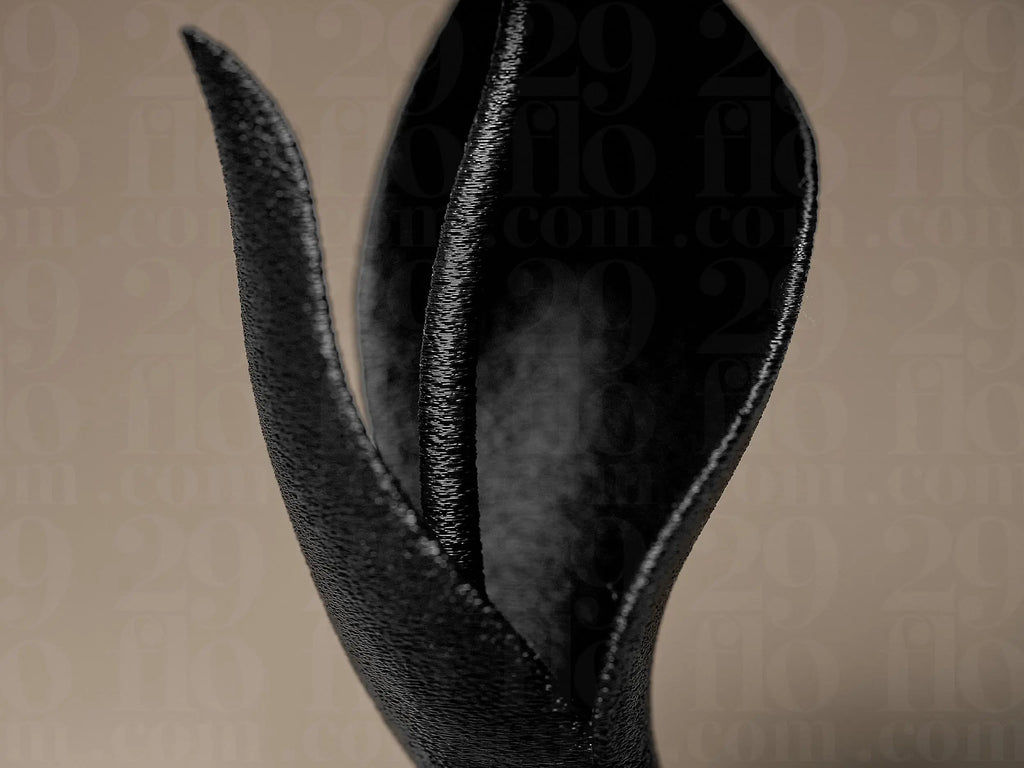 Tulip Decor Figurine | Moderne Tulpen Skulptur | Blumendeko in Schwarz | Minimalistische Wohnaccessoire Fehn-factory.de