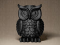 Owl Decor Figurine | Eulen Skulptur | Moderne Dekofigur in Schwarz | Symbol für Weisheit & Eleganz Fehn-factory.de