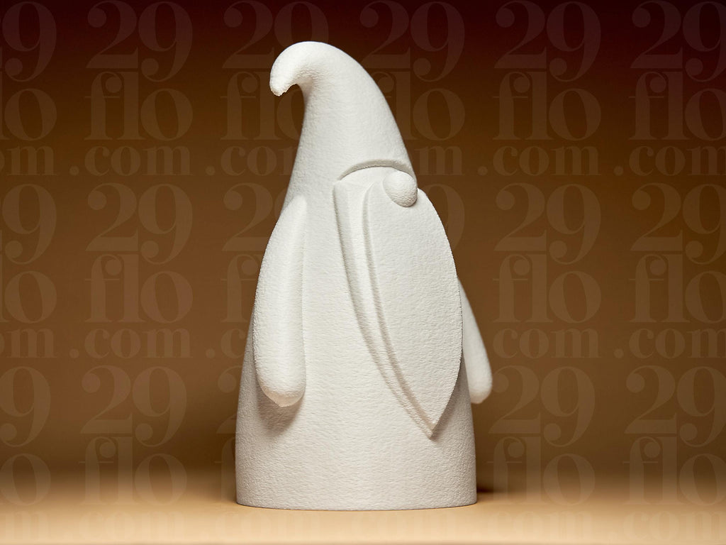Moderner Santa Claus | Minimalistische Weihnachtsfigur | Skandinavische Winterdekoration in Weiß Fehn-factory.de