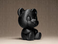 Teddy Bear Figur | Minimalistische Bärenfigur | Dekoratives Design-Objekt in Schwarz Fehn-factory.de