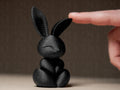 Just Bunny | Minimalistische Hasenfigur | Elegante Dekofigur in Schwarz Fehn-factory.de
