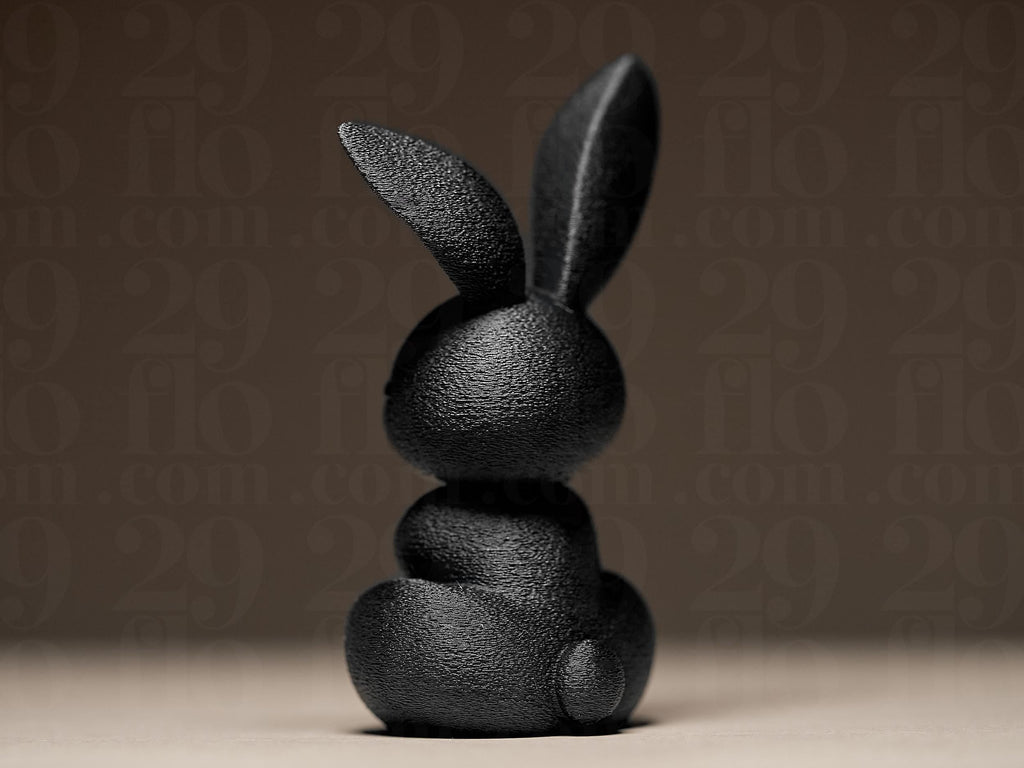 Just Bunny | Minimalistische Hasenfigur | Elegante Dekofigur in Schwarz Fehn-factory.de