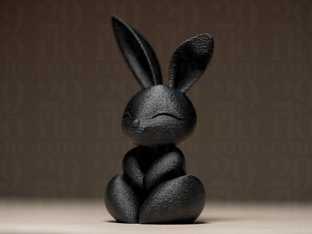 Just Bunny | Minimalistische Hasenfigur | Elegante Dekofigur in Schwarz Fehn-factory.de