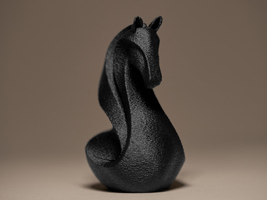 Modern Horse Decor #2 | Abstrakte Pferdefigur | Elegante Design-Skulptur in Schwarz Fehn-factory.de