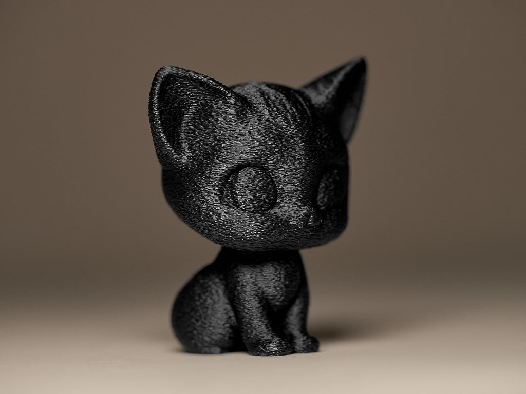 Kitten Figurine | Kleine Katzenfigur | Minimalistische Dekofigur in Schwarz Fehn-factory.de