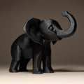 Elephant Decor Statue | Elefant Figur #2 | Moderne Low Poly Skulptur | Dark Art Kollektion
