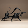 Hollow Bull Decor Statue | Abstrakte Stier Figur | Moderne Skulptur | Dark Art Deko